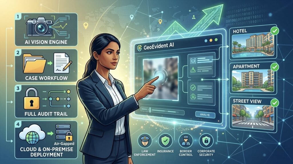 GeoEvident AI Review Investigative Dashboard