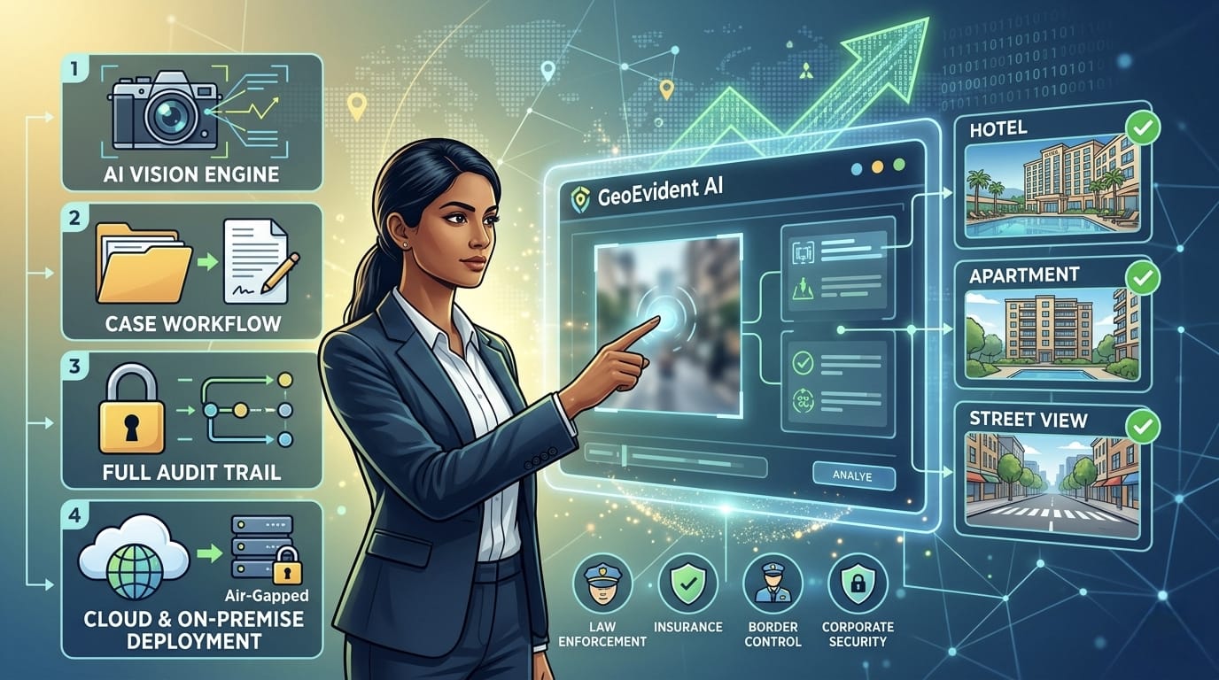 GeoEvident AI Review Investigative Dashboard