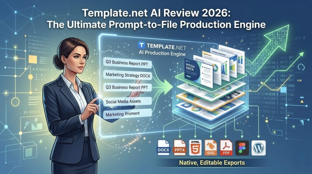 Template.net AI Review 2026 Production Dashboard