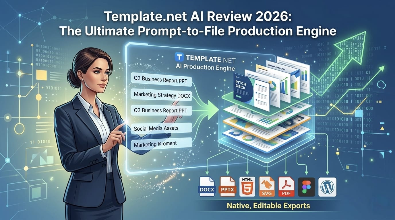Template.net AI Review 2026 Production Dashboard