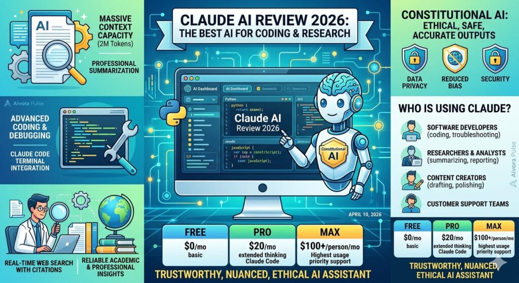 Claude AI Review 2026 Dashboard and Coding Interface
