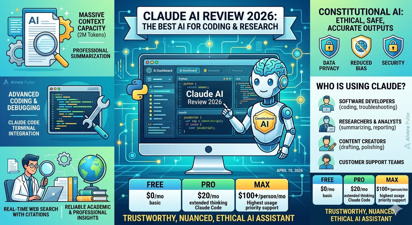 Claude AI Review 2026 Dashboard and Coding Interface