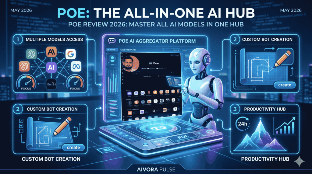 Poe AI aggregator platform for accessing multiple LLMs like GPT-4 and Claude in one dashboard in 2026