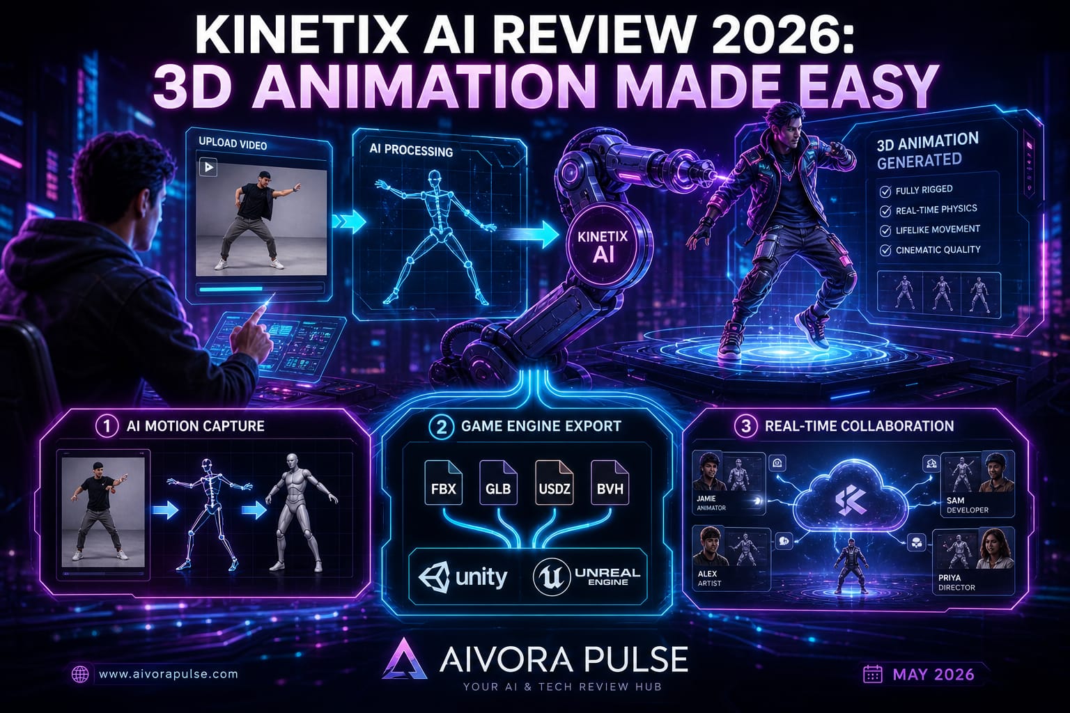 Kinetix AI Review 2026: Brilliant 3D Animation Tool
