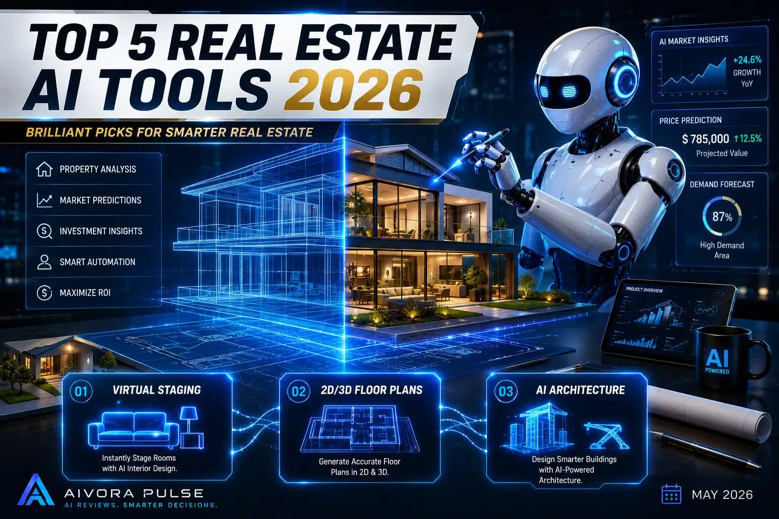 Top 5 real estate AI tools in 2026 for virtual staging and architecture