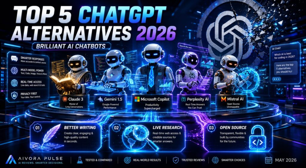 Top 5 ChatGPT Alternatives in 2026: Brilliant Chatbots