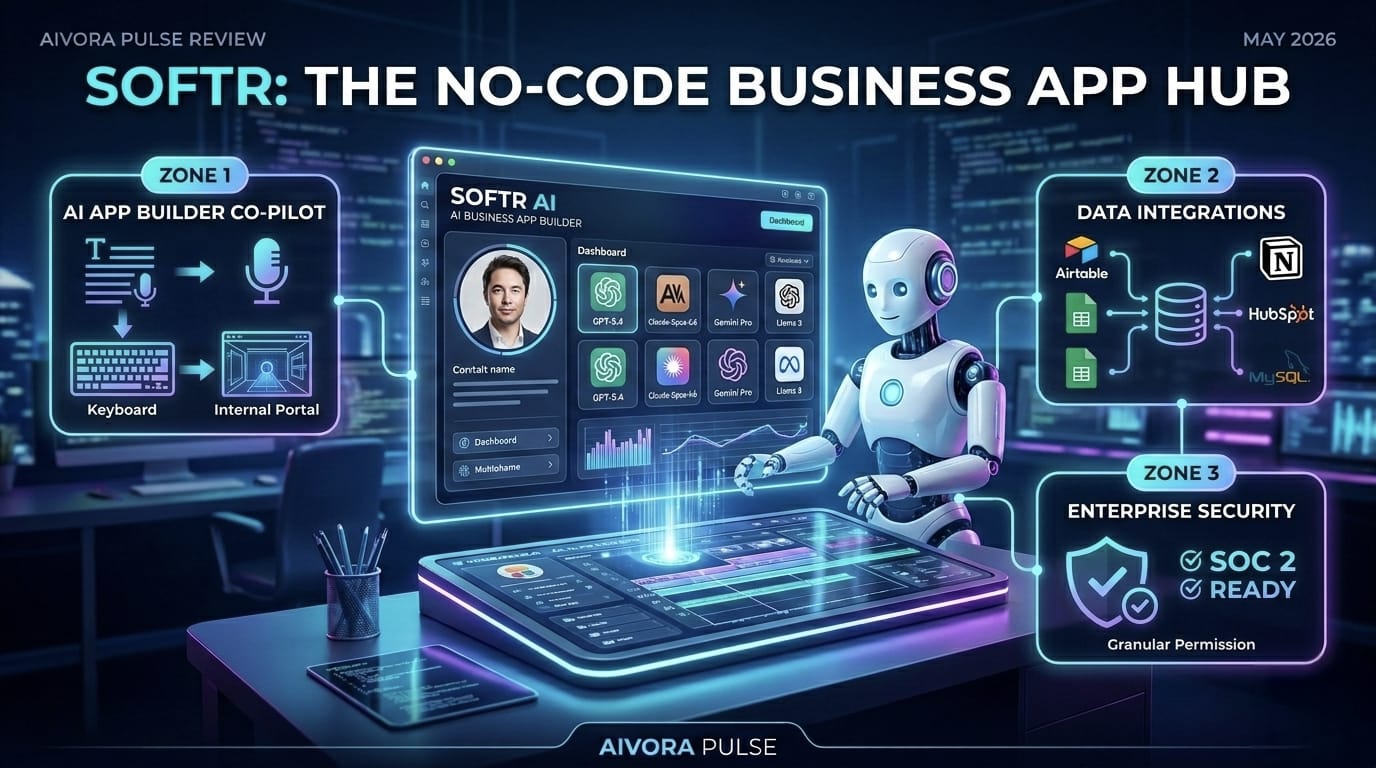 Softr AI-powered business app builder and internal tool platform for data-driven operations in 2026