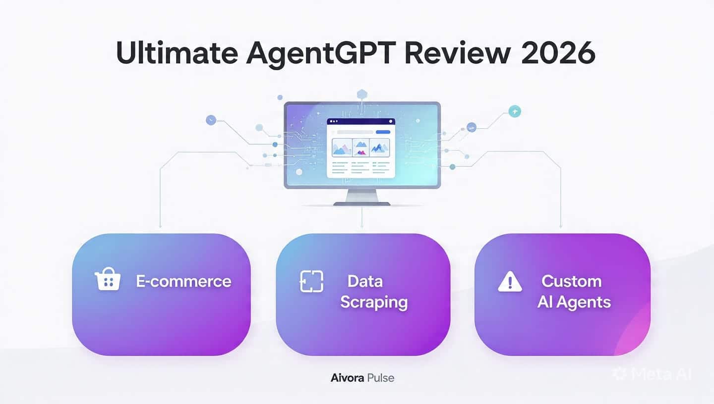 AgentGPT platform interface for building customizable AI agents to automate complex web tasks in 2026