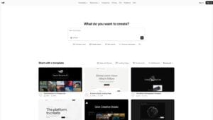 v0 by Vercel web design platform homepage interface showing prompt input box and featured UI design templates.