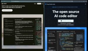 Cursor AI vs VS Code technical review showing Cursor Composer handling advanced multi file application code refactoring