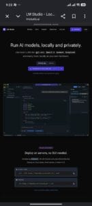 LM Studio Guide: Official website screenshot showing the download page, CLI deployment, and dark mode interface for running local AI models.