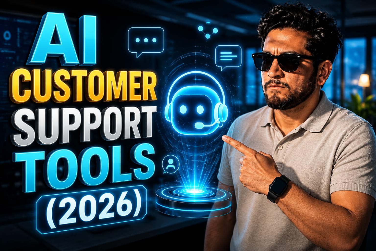 Customer success manager using AI customer support tools to resolve client tickets autonomously