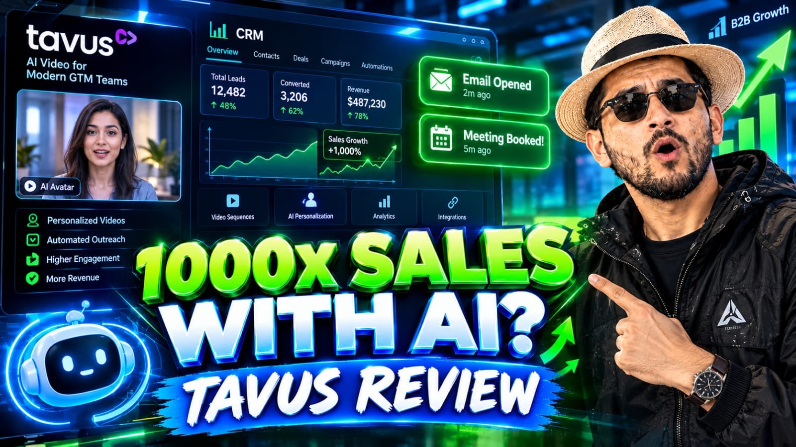 Tavus AI API dashboard showing programmatic video generation pipeline